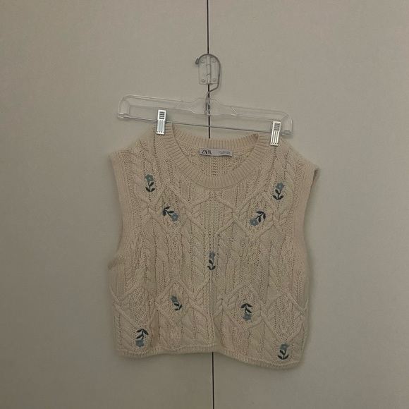 Zara | Tops | Zara Sweater Vest With 